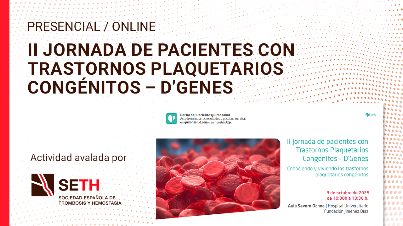 II Jornada de pacientes con Trastornos Plaquetarios Congénitos - D’Genes