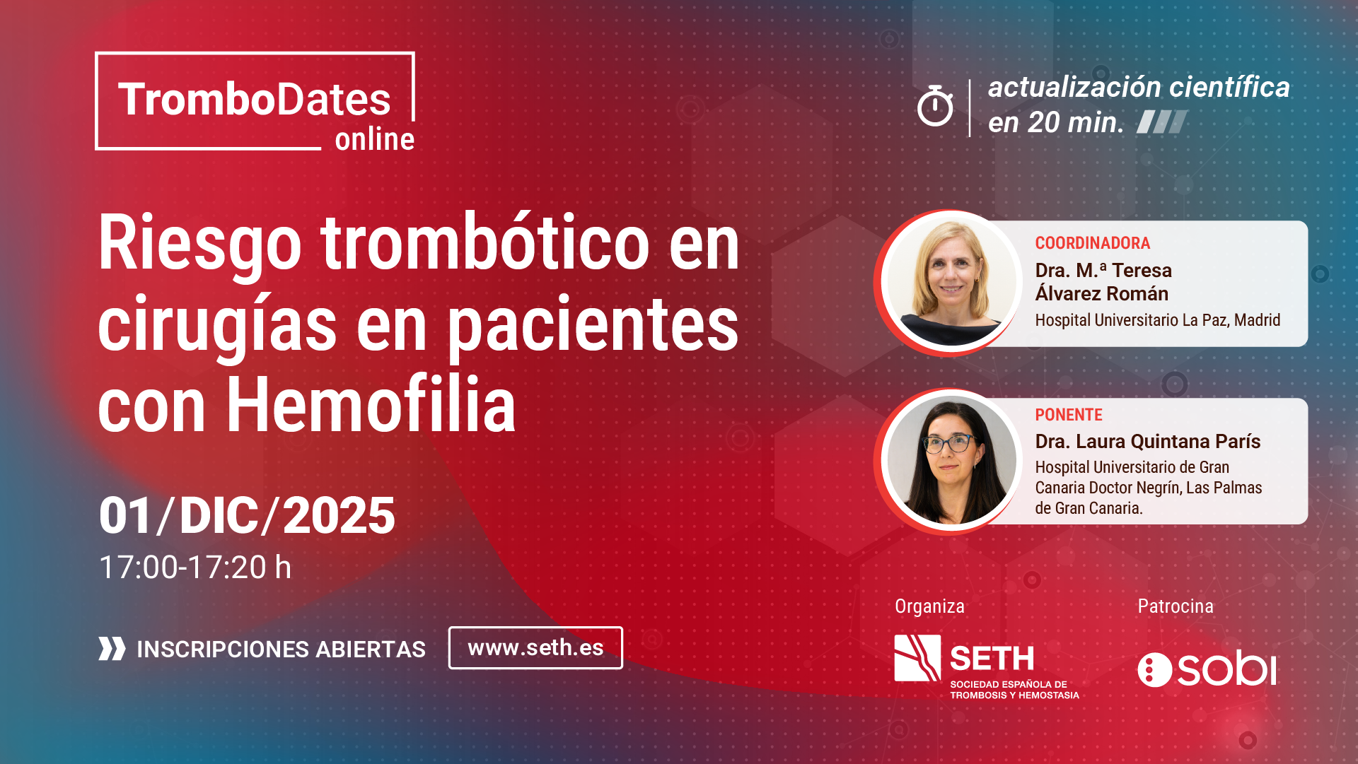 TromboDates: Riesgo trombótico en cirugías en pacientes con Hemofilia