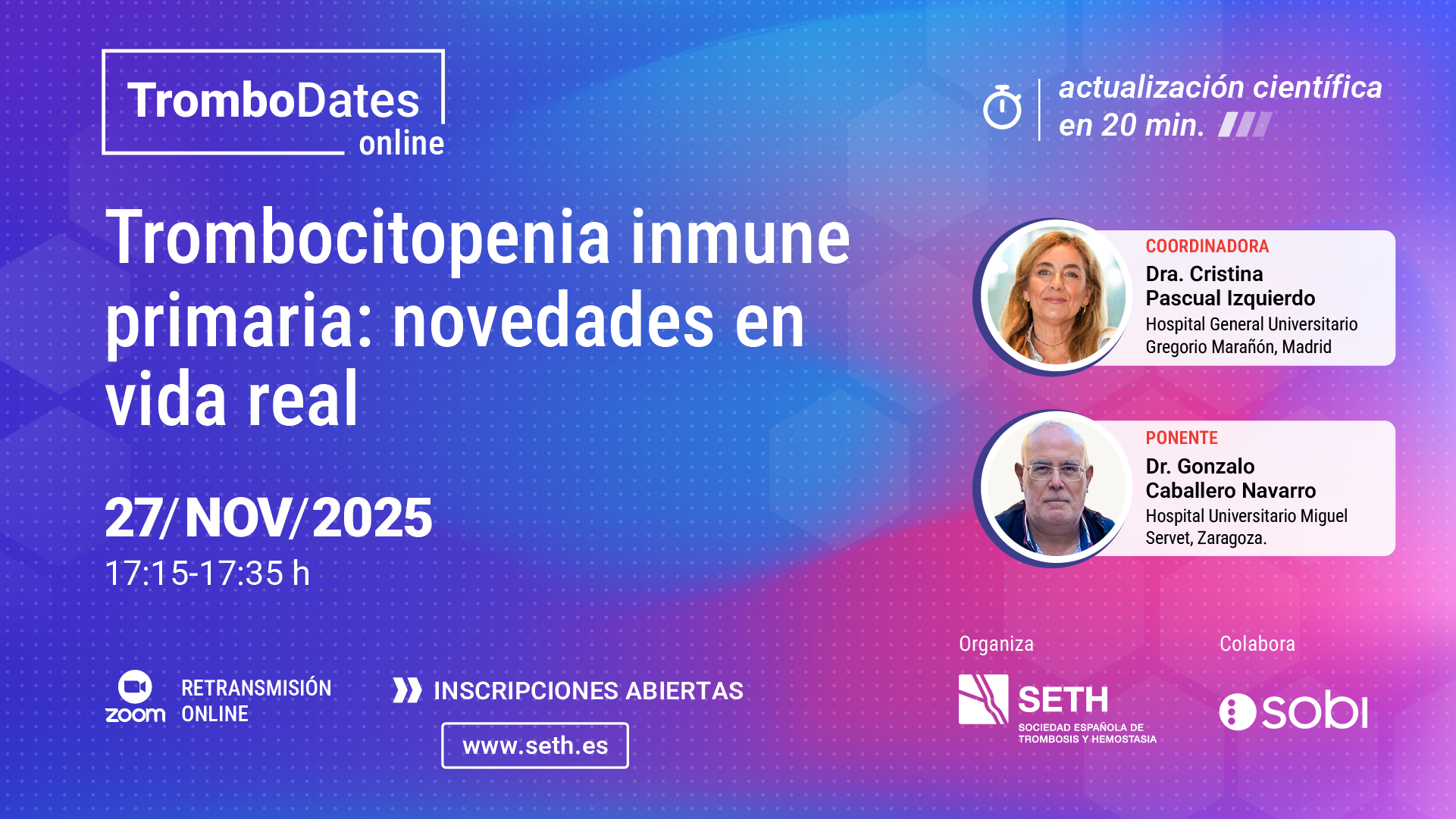 TromboDates: Trombocitopenia inmune primaria: novedades en vida real