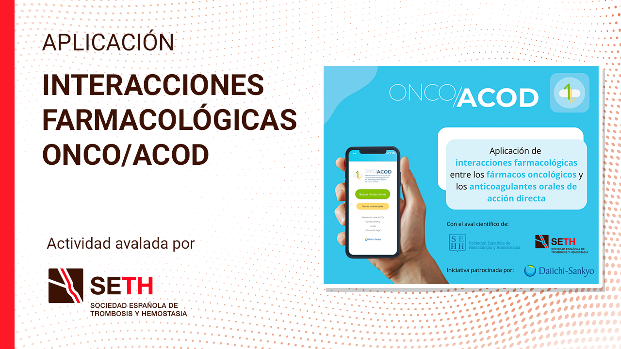 Aplicación interacciones farmacológicas ONCO/ACOD