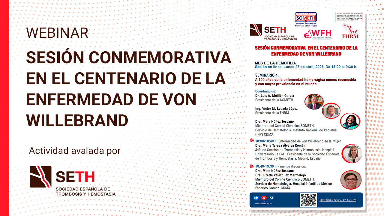 Sesión conmemorativa en el centenario de la enfermedad de von Willebrand
