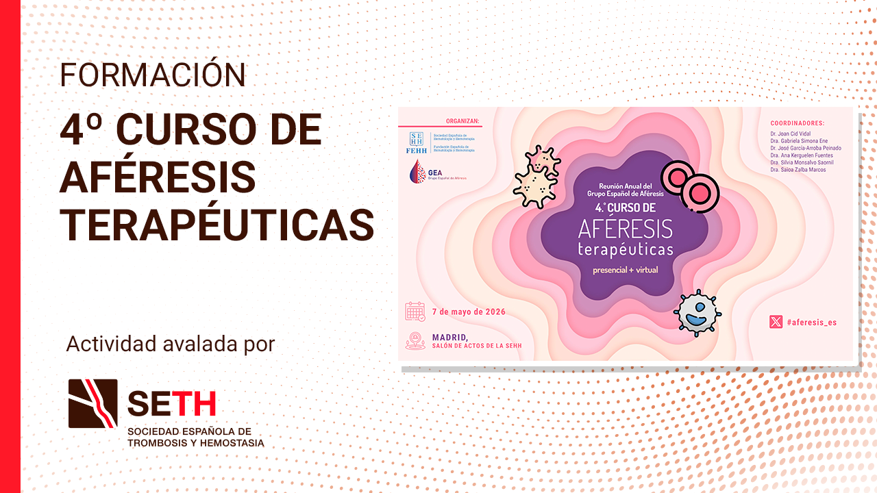 4.º Curso de Aféresis terapéuticas