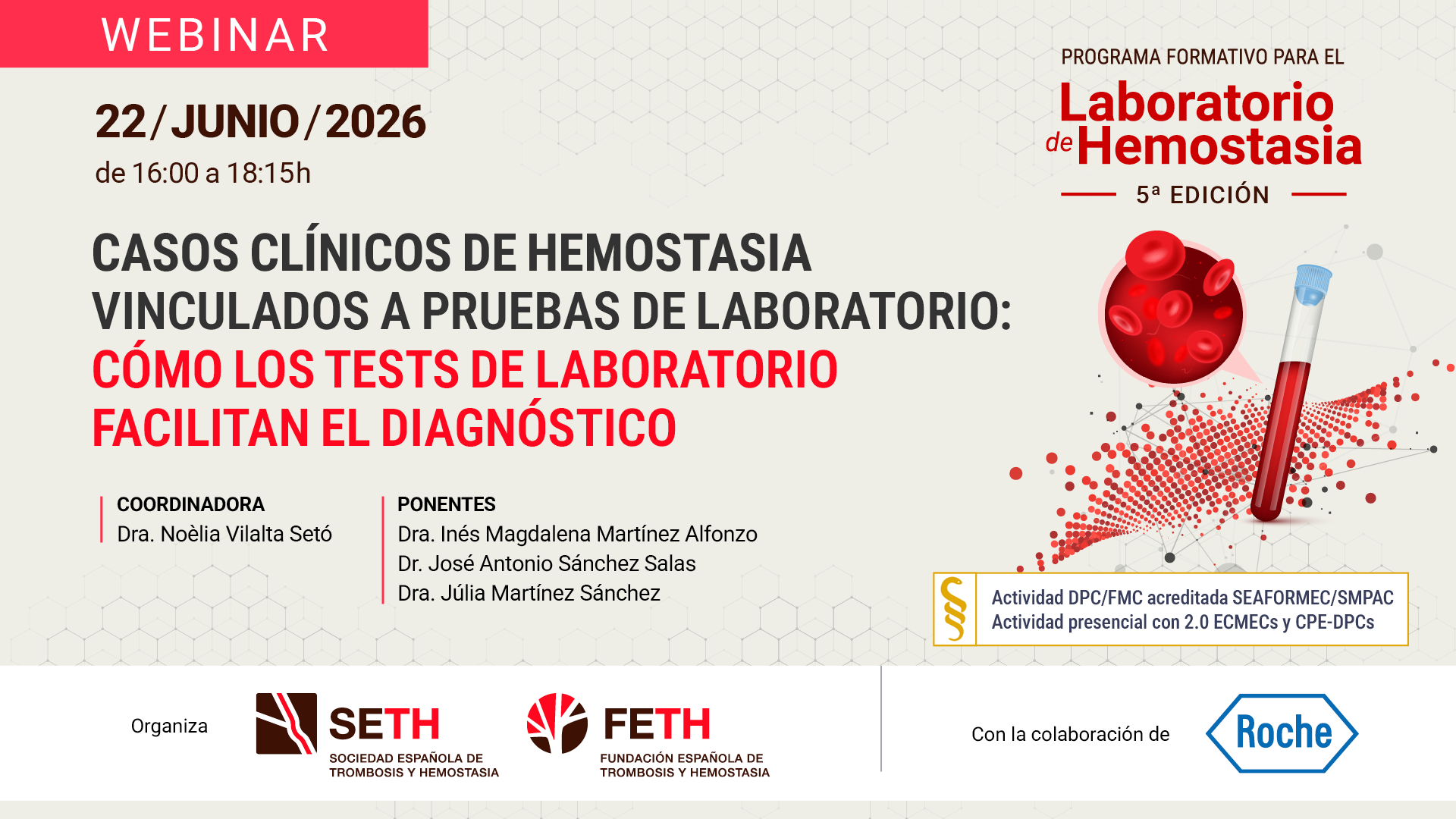 Programa Formativo para el Laboratorio de Hemostasia - 5a Edición